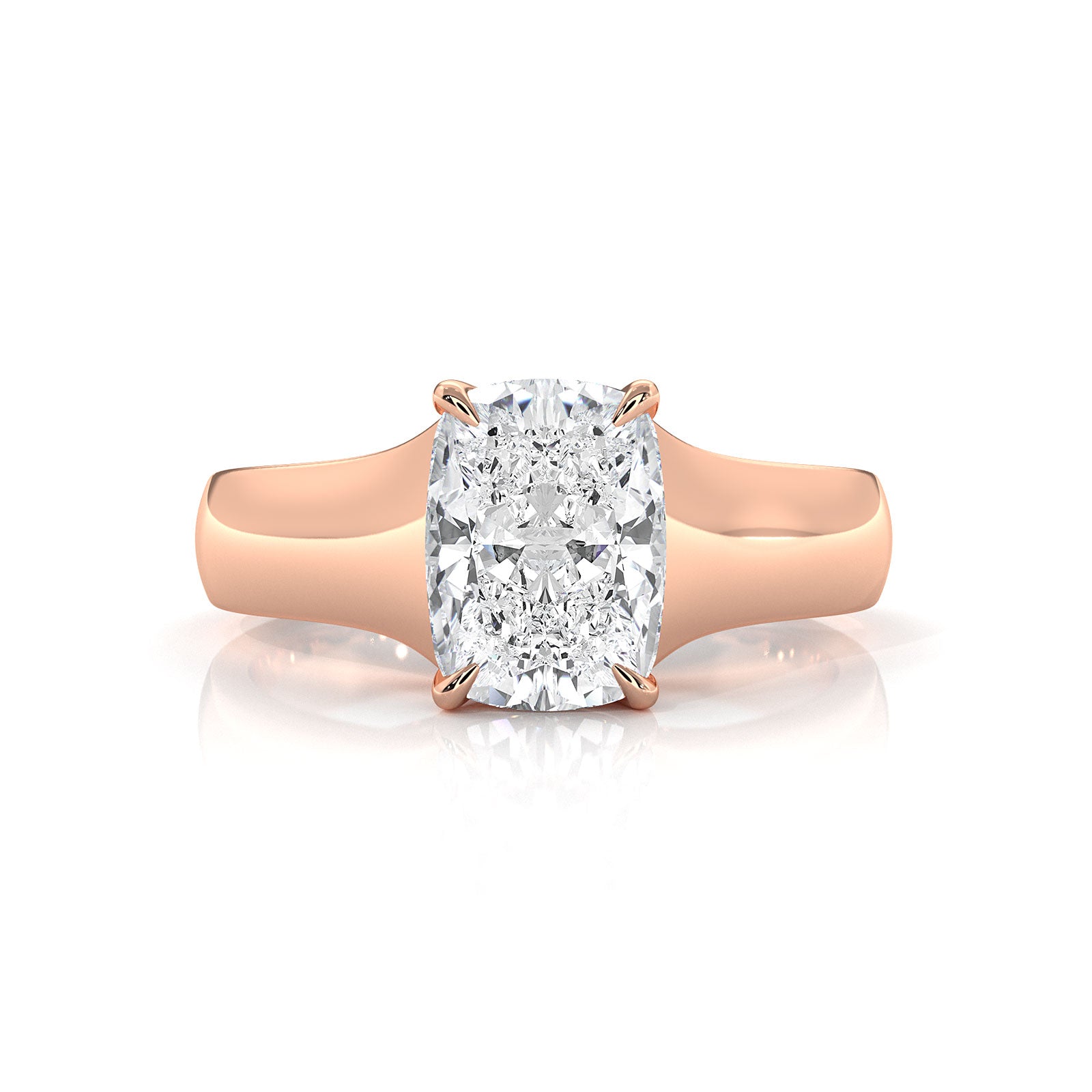 5g Trellis Solitaire Lab Grown Diamond IGI Certified Engagement 5.5mm Ring 1.00 Ctw.